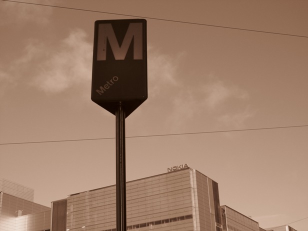 Metro stop at Ruoholahti