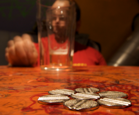 Beer and coins in Zavood